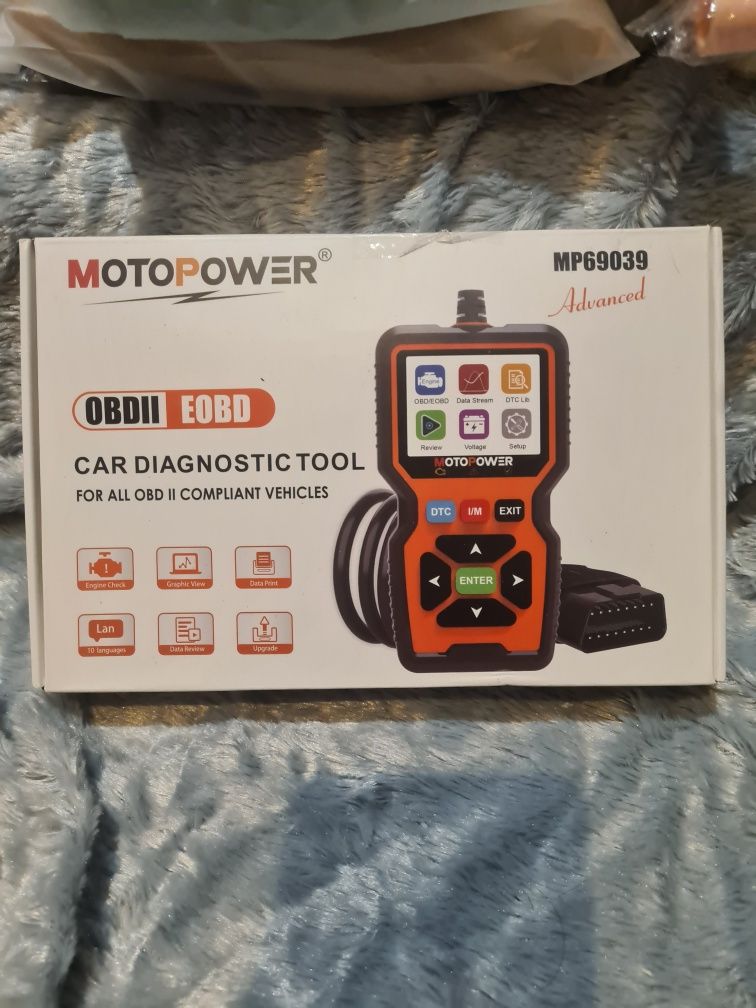 Skaner tester diagnostyczny Interfejs Motopower OBDII EOBD