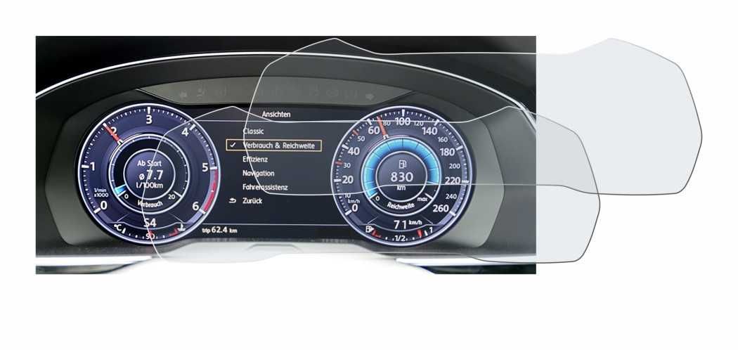 BROTECT Matte Screen for Volkswagen Passat Active Info Cockpit 12.3"