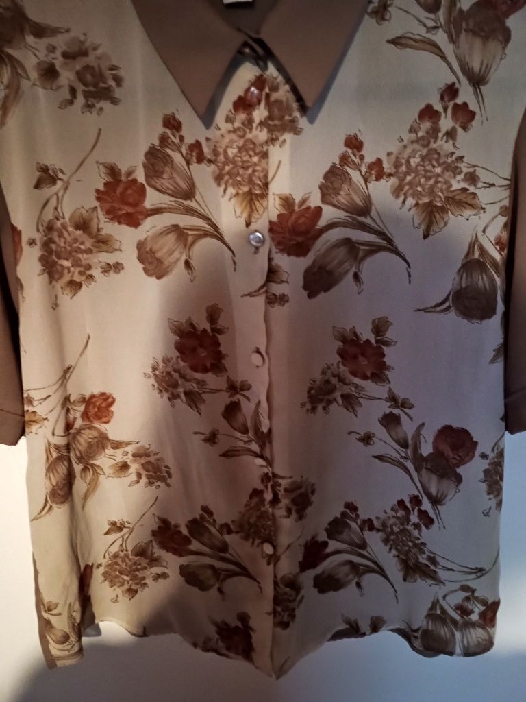 Bluzka damska przewiewna retro