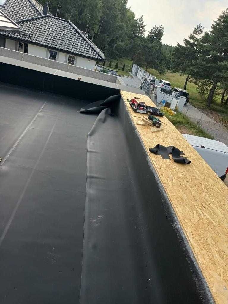 Hydroizolacja membranami EPDM, PVC dach płaski, balkon ,taras