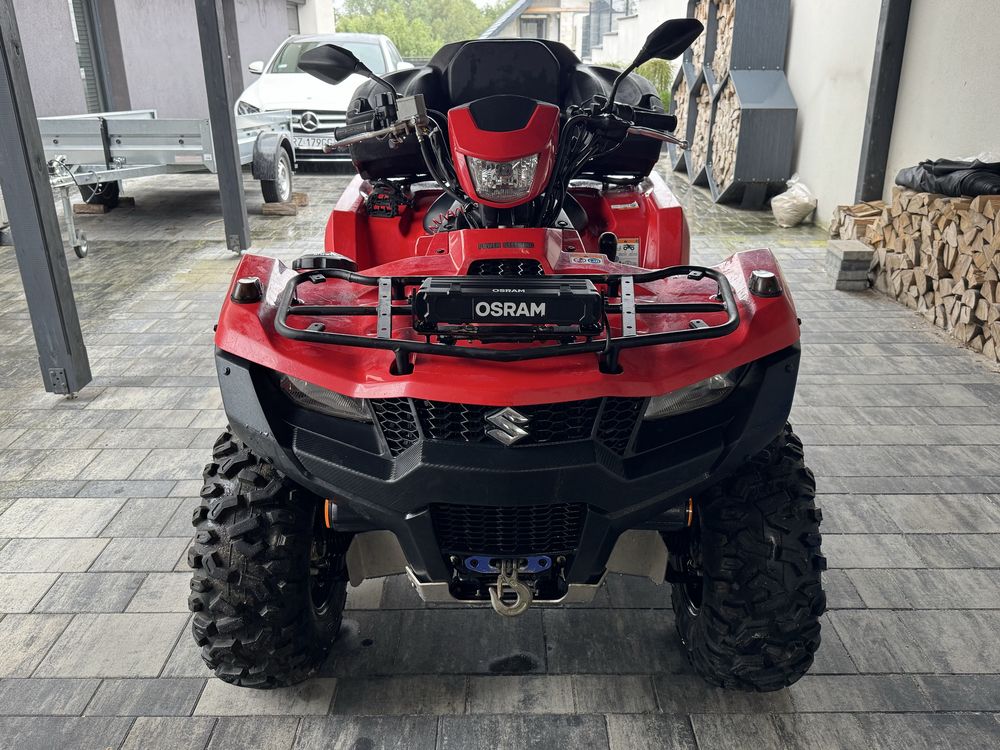 Suzuki kingquad LTA 750 razem z przyczepką