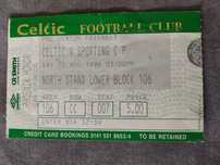 Bilhete Celtic Sporting 1996