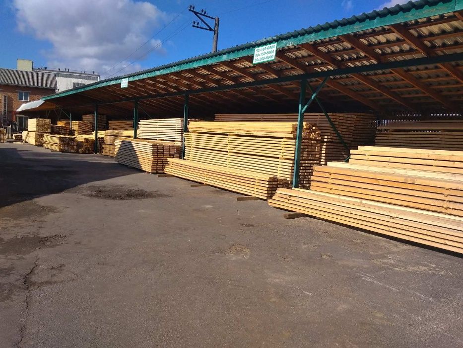 Пиломатеріали: дошка, брус, крокви, рейка хвойних порід