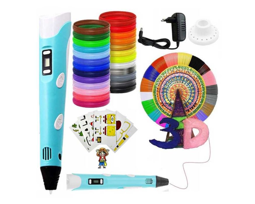 DRUKARKA 3D DŁUGOPIS + książka wzorów+100 m wkładu ZESTAW PREZENT