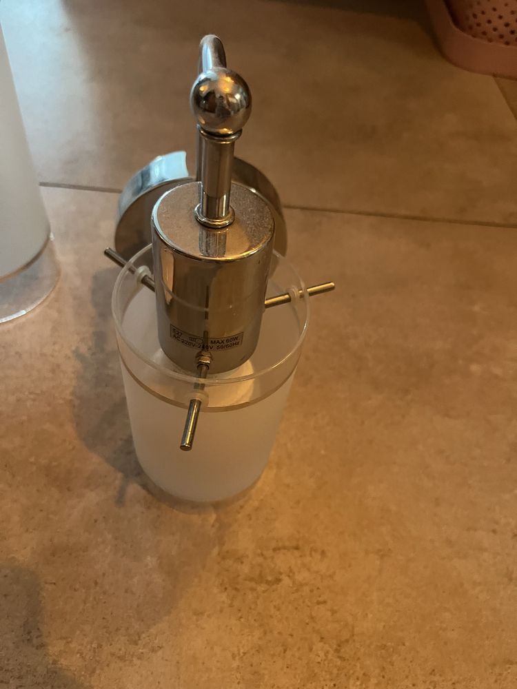 Lampa / kinkiet srebrny