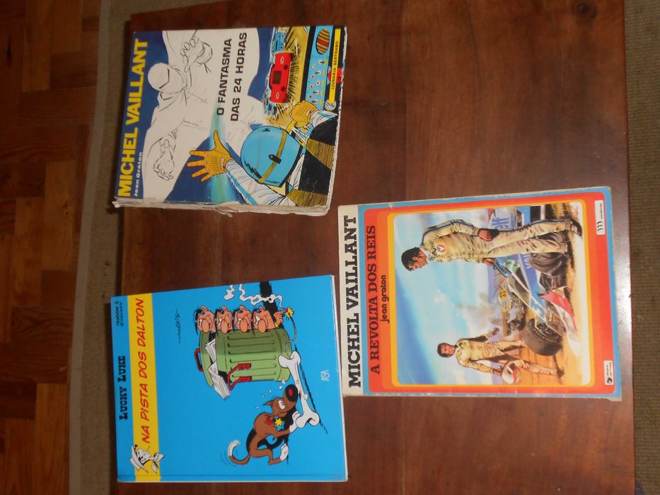 Livros antigos Lucky Luke e Michel Vaillant
