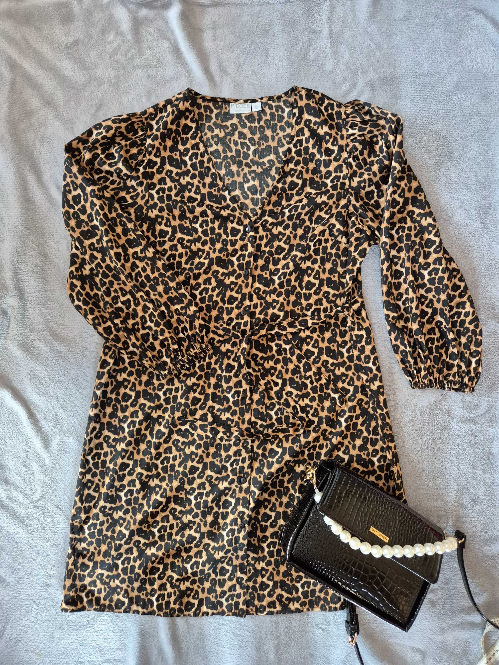 Sukienka w panterke, pieces, M