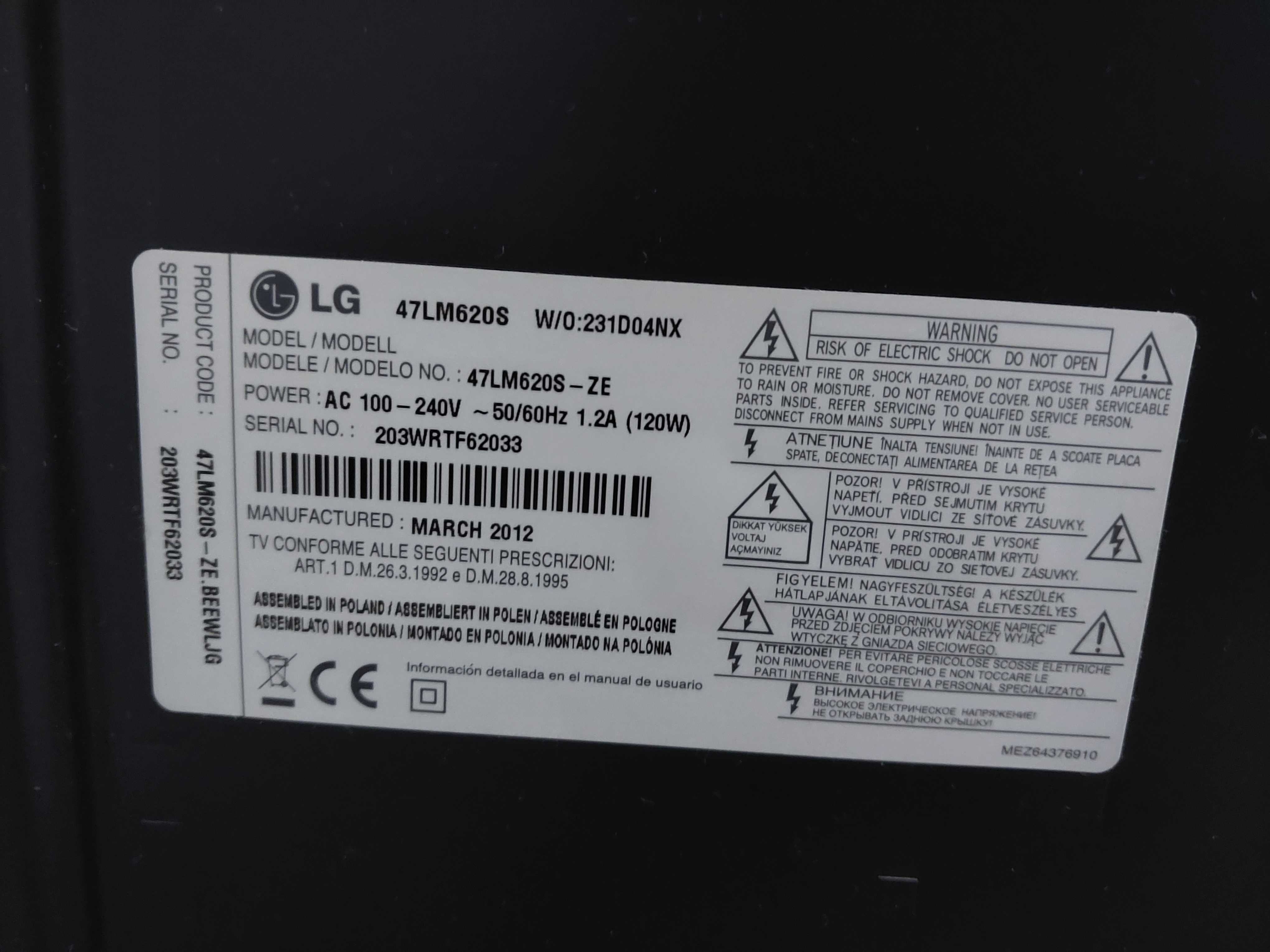 Telewizor LG 49" dekoder gratis