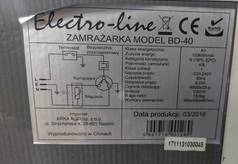 Lodówka  zamrażarką  stan bdb .  Sprawna  100%