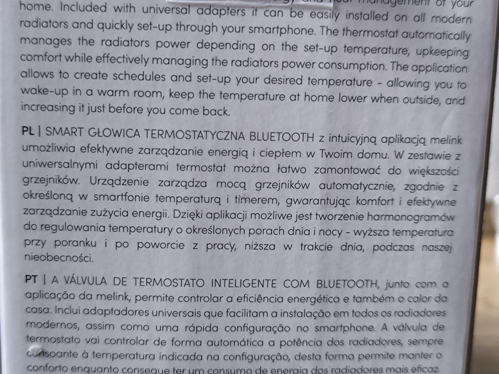 Głowica termostatyczna MeLink smart