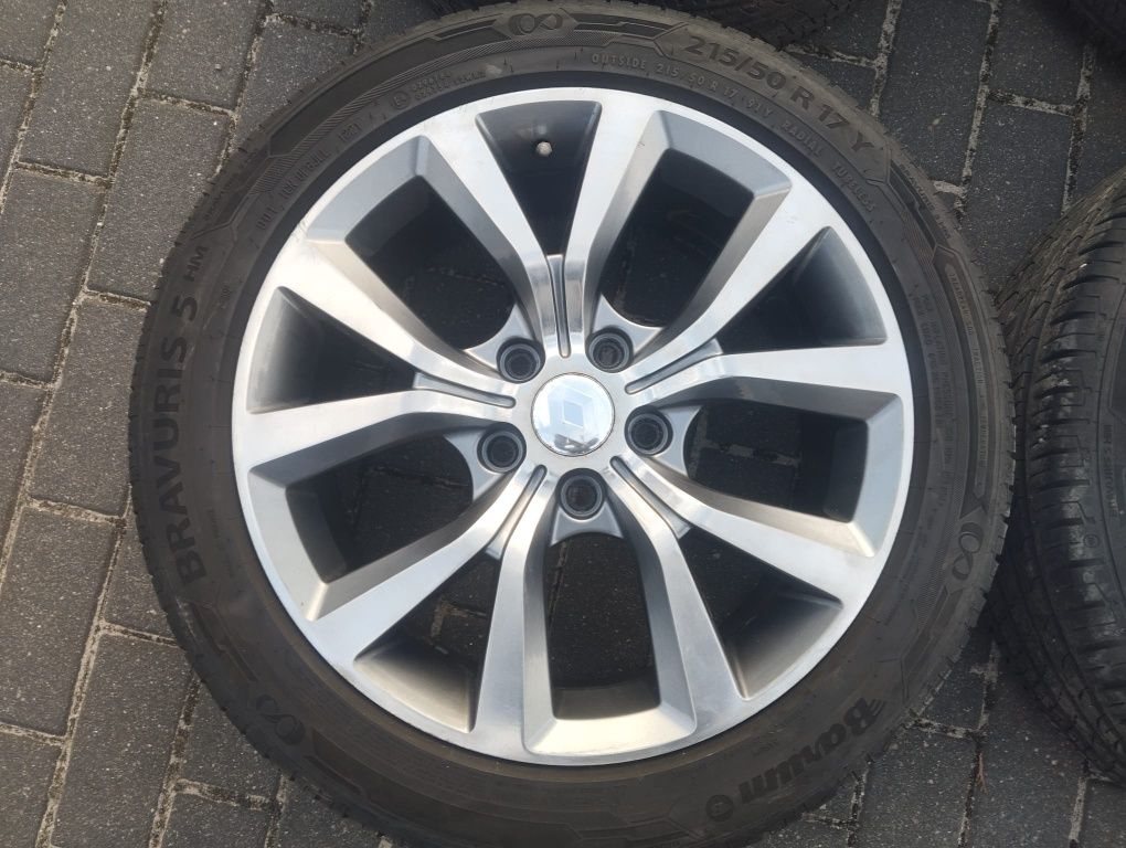 Koła 5x114.3x17 opony 215/50/17 Renault Hyundai Honda Nissan Lexus Kia