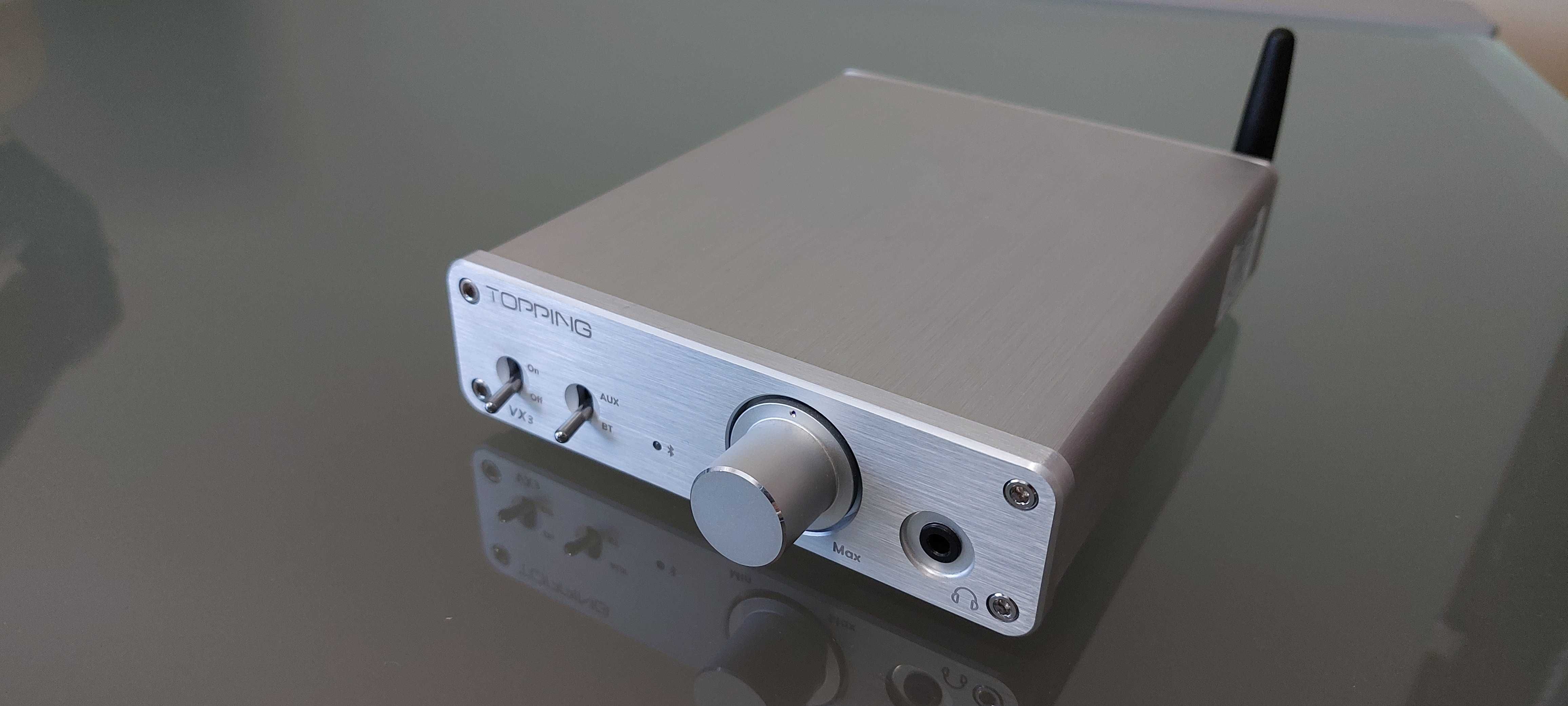 Amplificador de Auscultadores com Bluetooth - VX3 (SILVER)