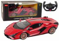 Auto R/C Lamborghini Sian FKP 37 Rastar 1:14 Czerwone Na Pilota