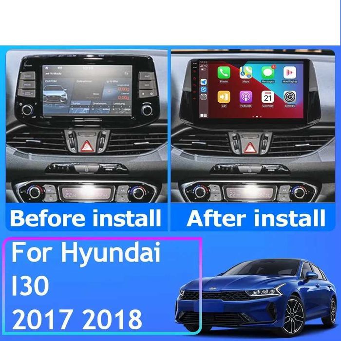 Radio android 13 Hyundai i30 17-19r gps bluetooth wifi 2GB