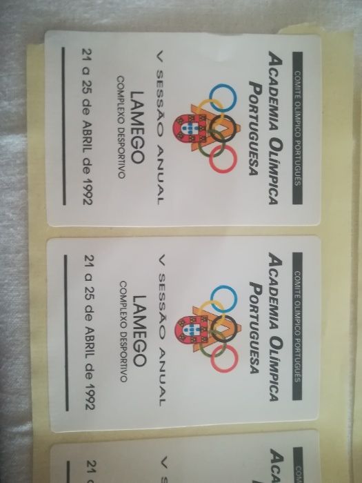 Autocolantes Comité /Academia Olímpica antigos