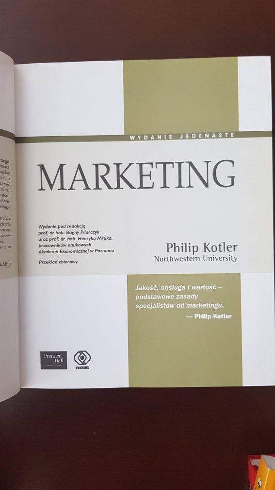 Książka Marketing Philip Kotler