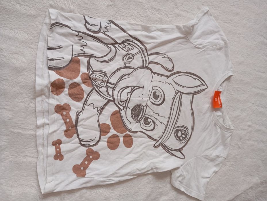 Koszulki bawełniane Psi Patrol 128/134