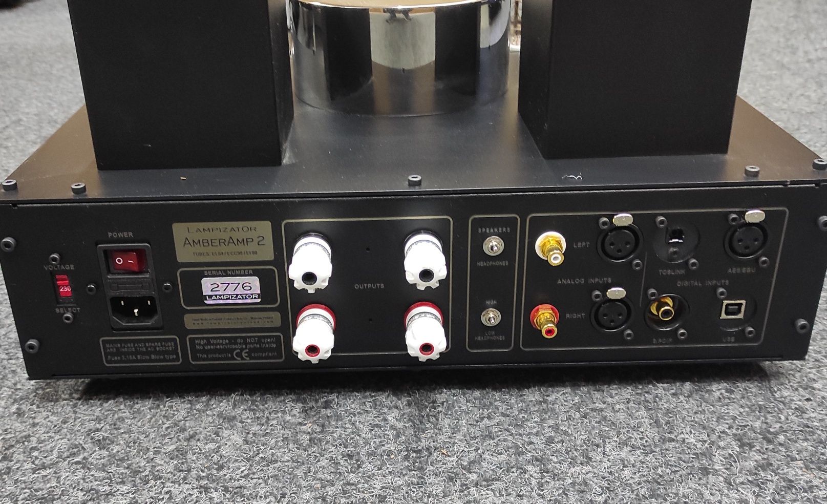 Ламповый усилитель со встроенным  ЦАП  Lampizator Amber Amp/DAC