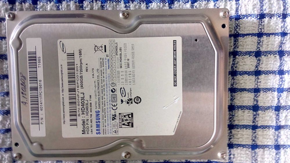 Вінчестер HDD Samsung HD403LJ 400GB 16mb кеш SATA