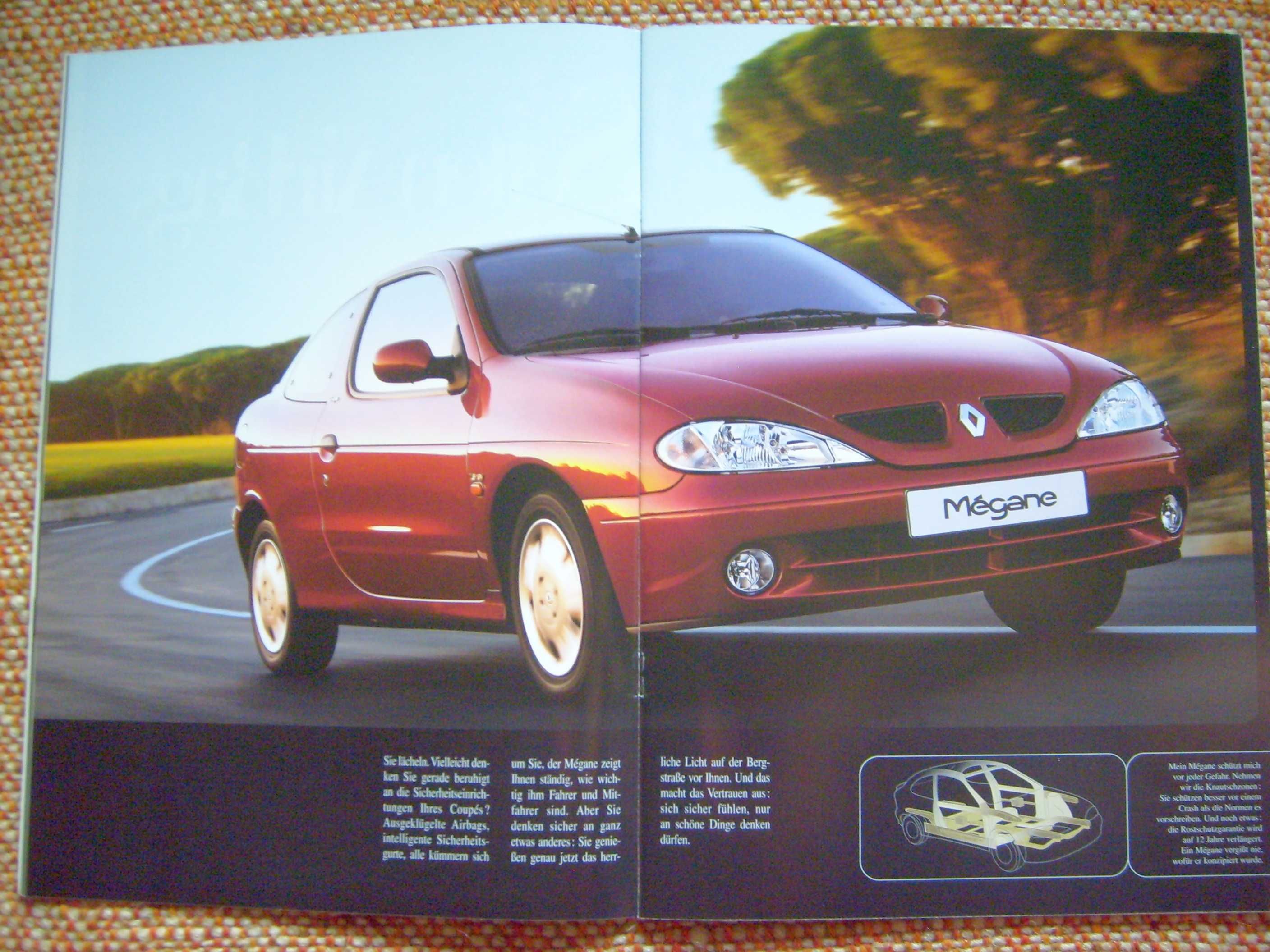 RENAULT Megane Mk1 Coupe & Cabriolet (FL) 2000 * prospekt 40 str. BDB