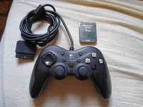 Pad logitech do PSX Ps2+ karta pamięci PSX Uszkodzone