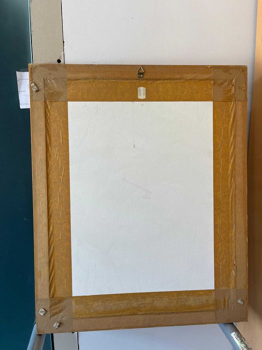 Quadro Abstrato em moldura de madeira