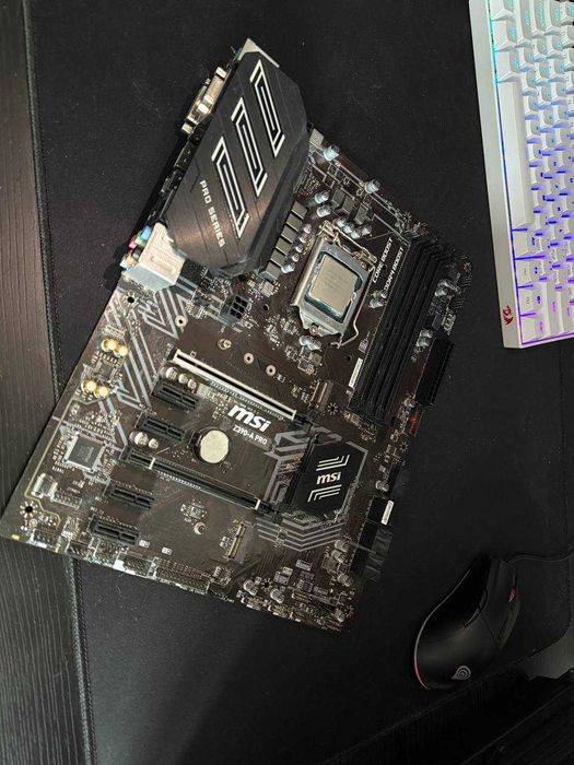 Intel i5 9600k + płyta głowna msi z390-a pro