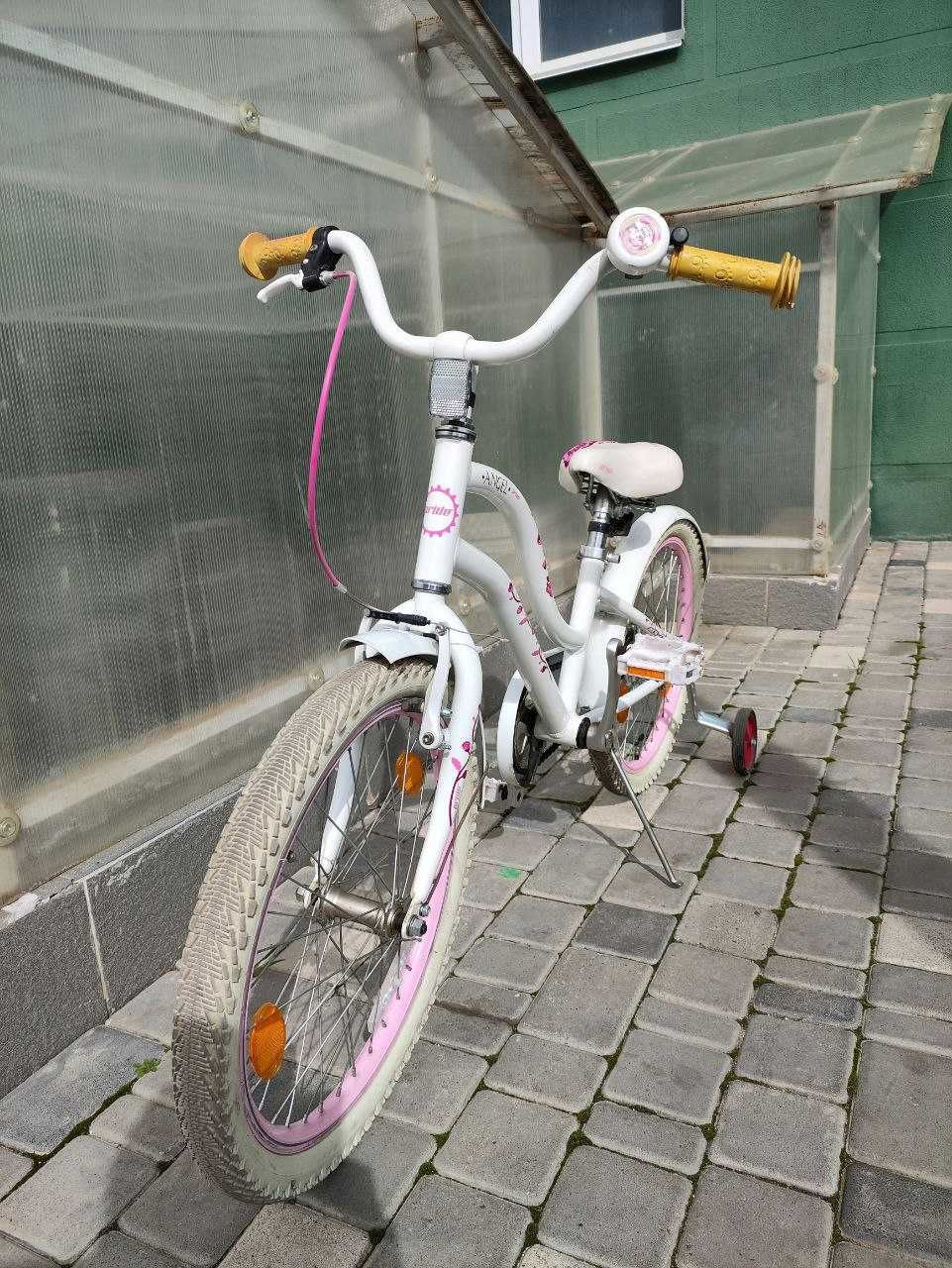 Велосипед 20 '' Pride ANGEL біло-рожевий глянцевий 2016