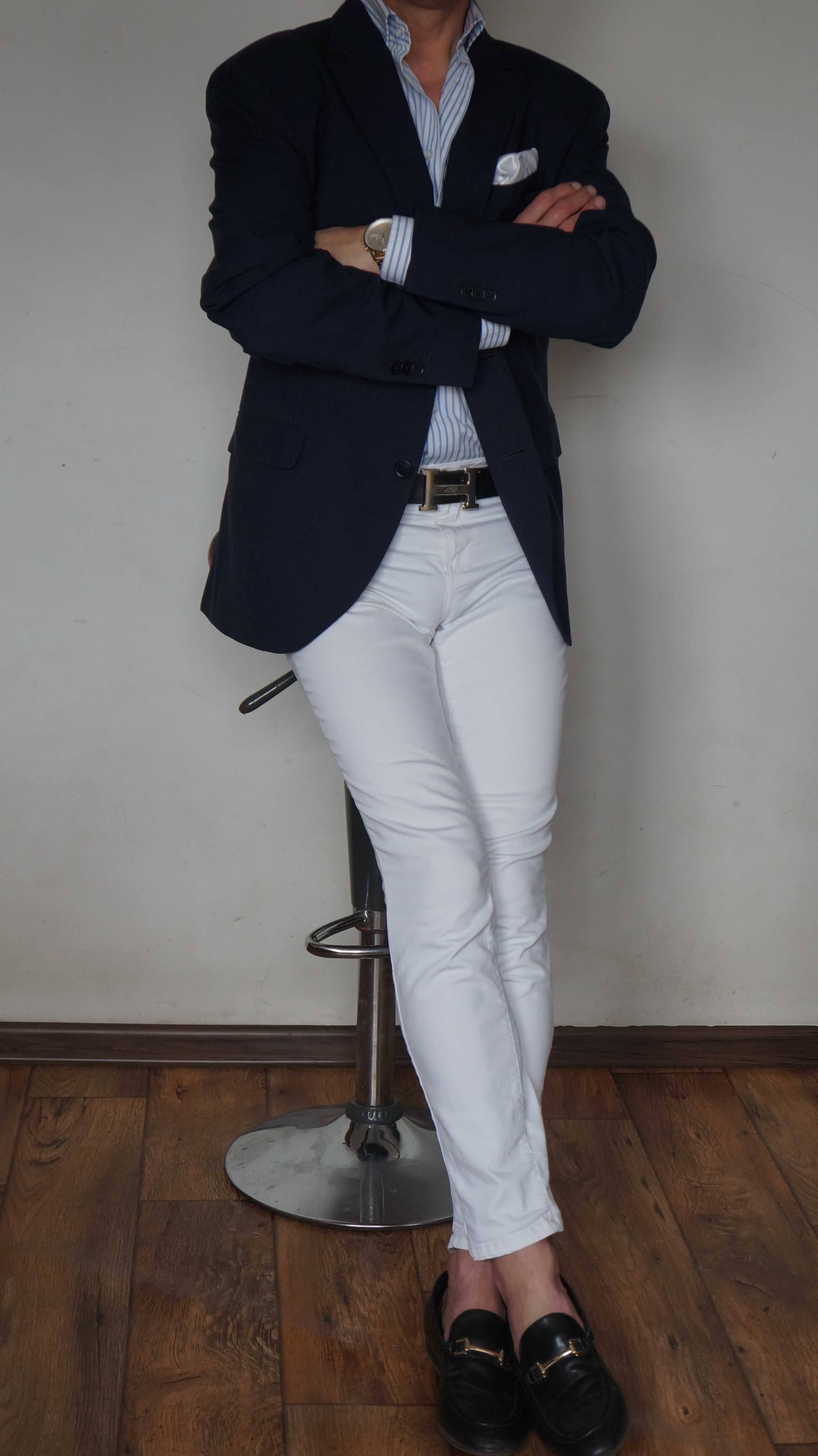 Marynarka Massimo Dutti Rozmiar 54 kolor Głęboki Granat
