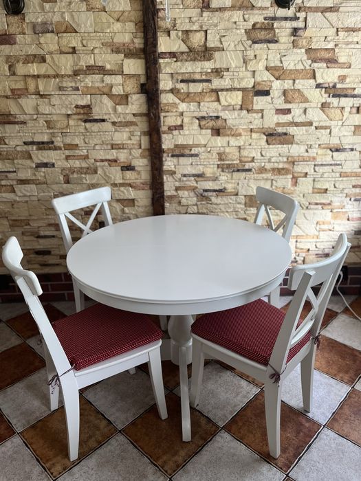 Stół INGATORP ikea oraz 4 krzesla ROSENTORP