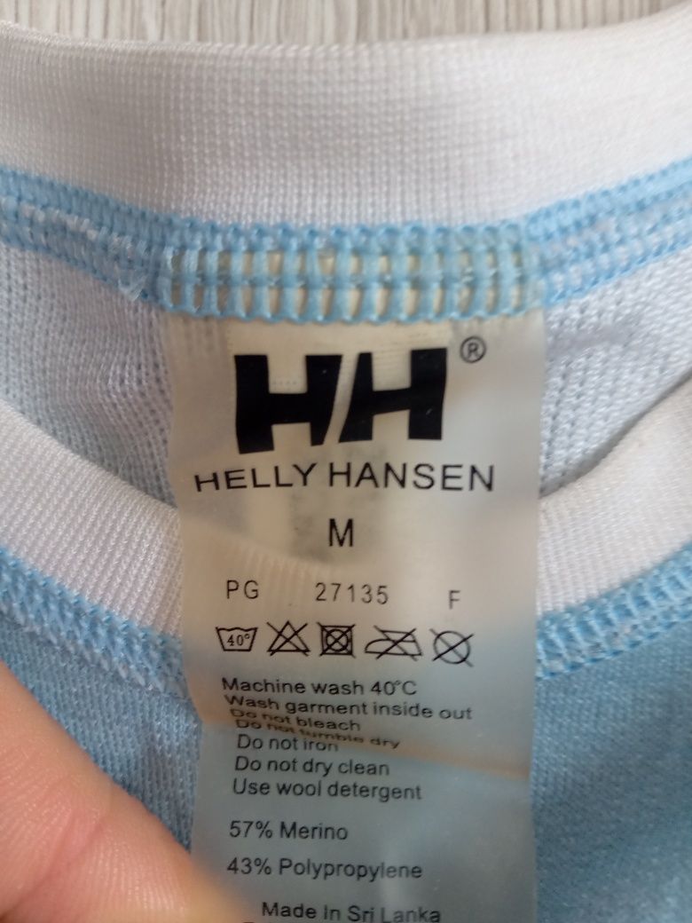 Bluzka longsleeve Helly Hansen z wełną r.M
