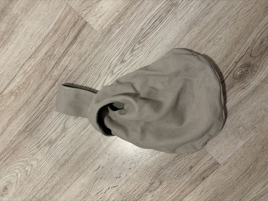 dwukolorowa mała torebka hand made szara i khaki jak nowa