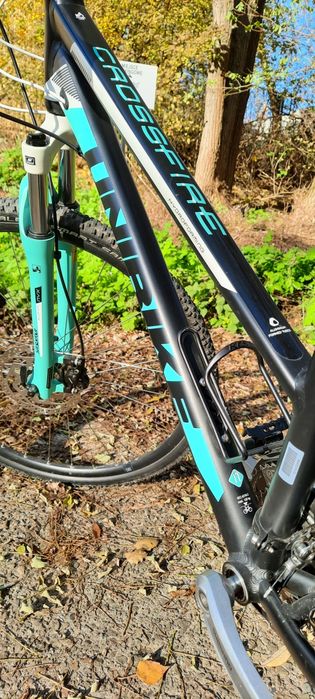 Damski rower Cross/MTB Unibike Crossfire 17", czarno-seledynowy