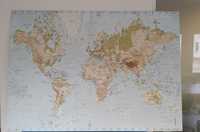 Obraz mapa świata 140x200cm