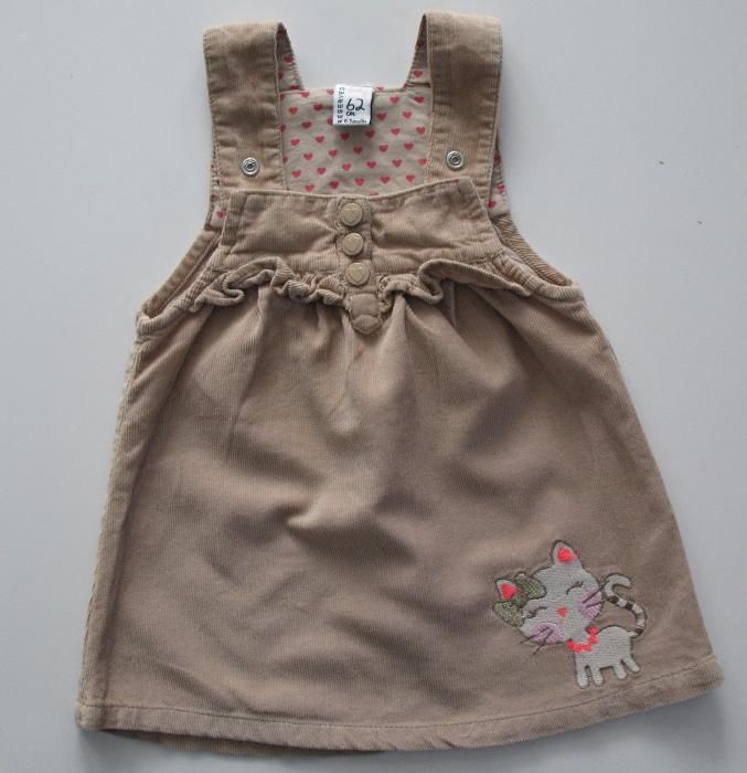 Spódniczka na szelkach z kotkiem Reserved rozmiar 62