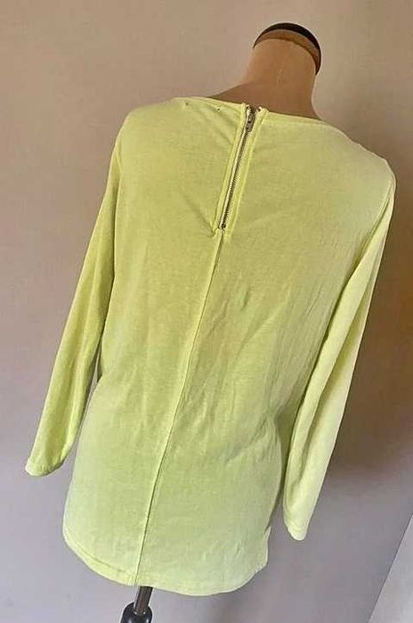 sweterek zolty bik bok limonka s m modny neon pastele zip