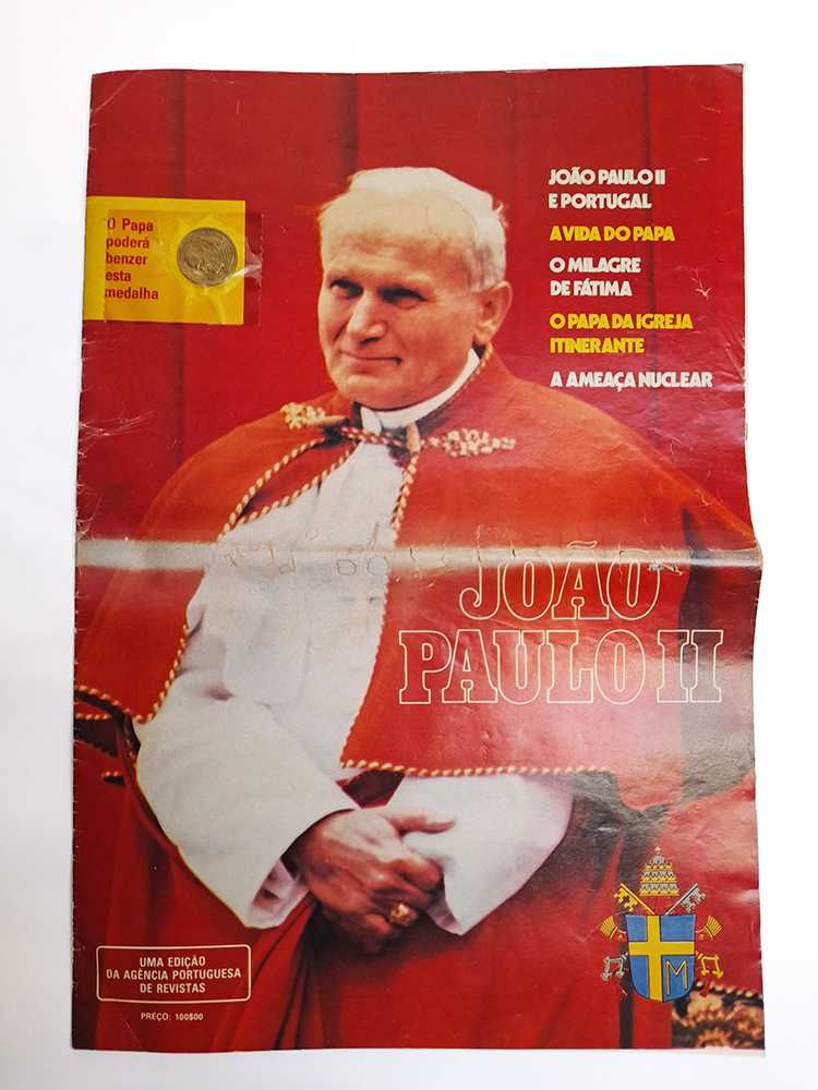 Antiga Revista Medalha Vida Papa João Paulo II Visita Fátima Maio 1982