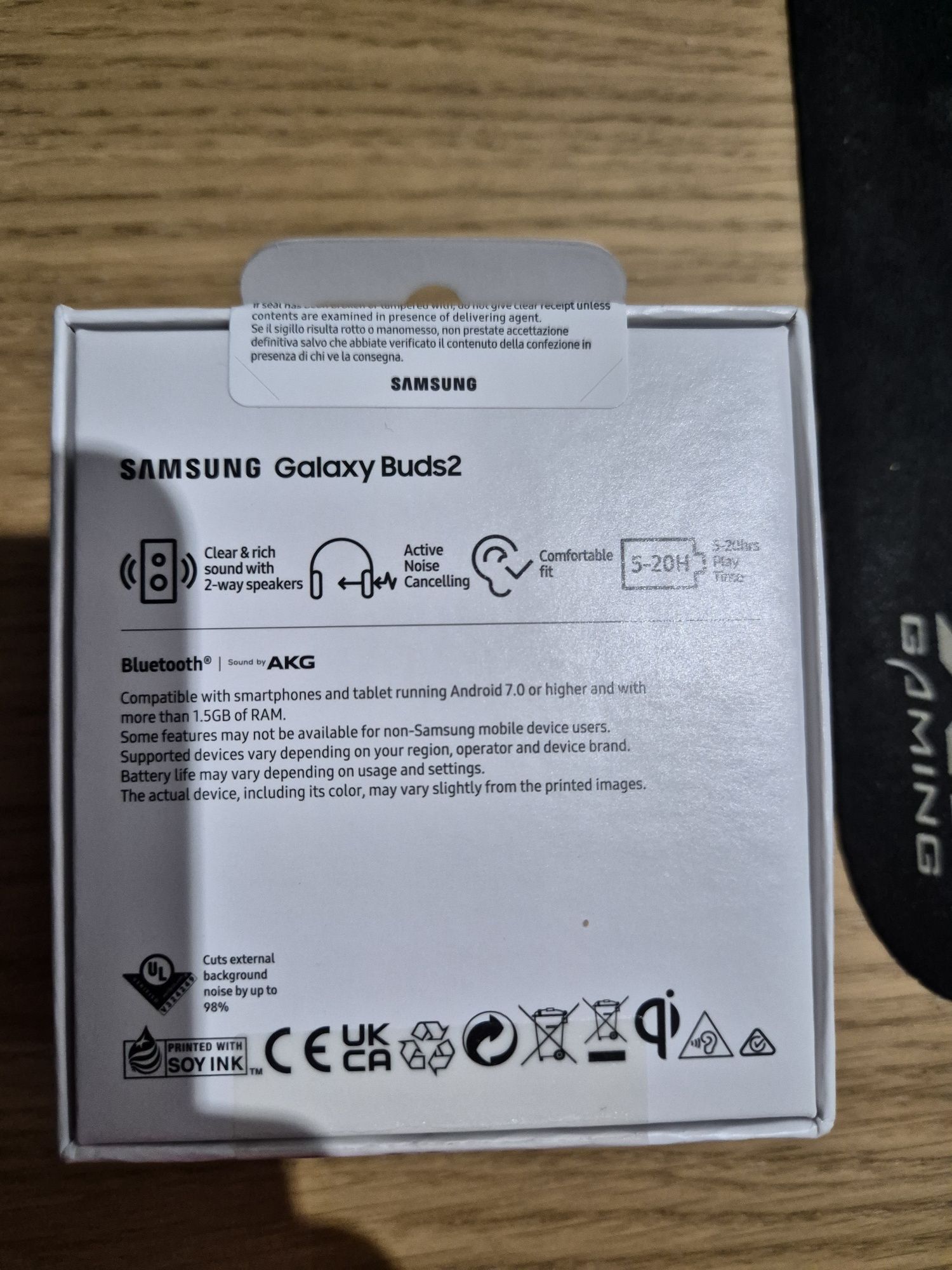 Słuchawki bezprzewodowe dokanałowe SAMSUNG GALAXY BUDS 2