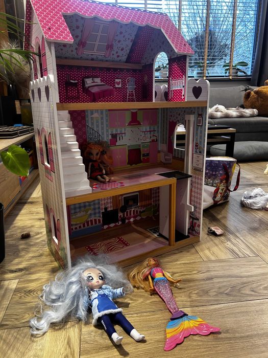 Domek dla lalel + Barbie, Lalka LALALA, RainbowHigh