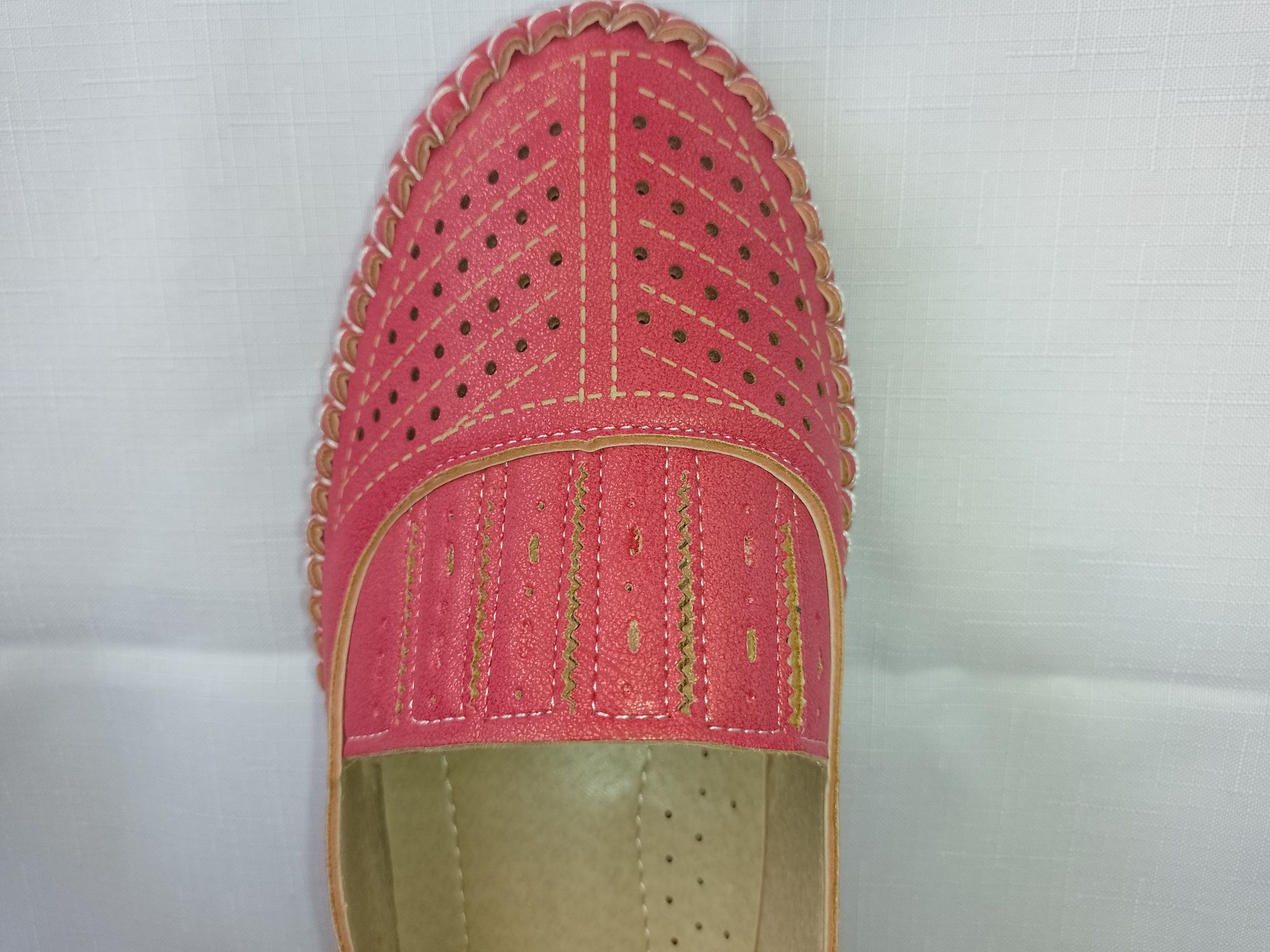 Buty czółenka czerwone scandi  roz. 41