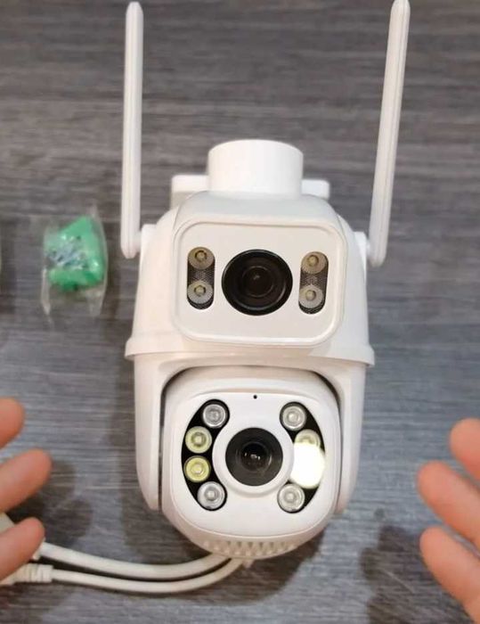 Дві вуличні 6Мп камери WiFi в одній, поворотна і ширококутна