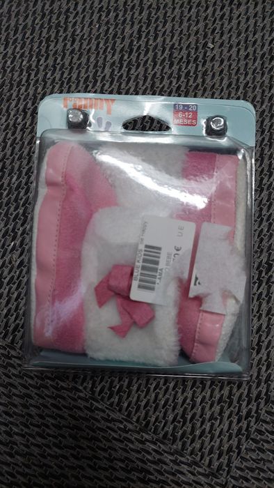 Pantufas 6 a 12 meses - menina