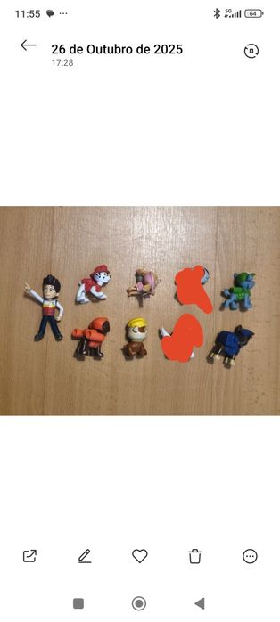 Patrulha Pata - 7 bonecos