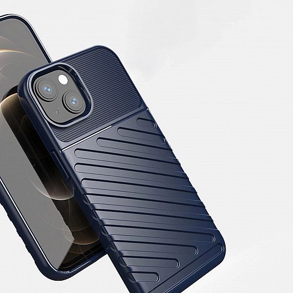 Thunder Case elastyczne pancerne etui pokrowiec iPhone 13 mini niebies