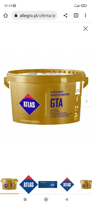 Gładź szpachlowa Atlas Gta