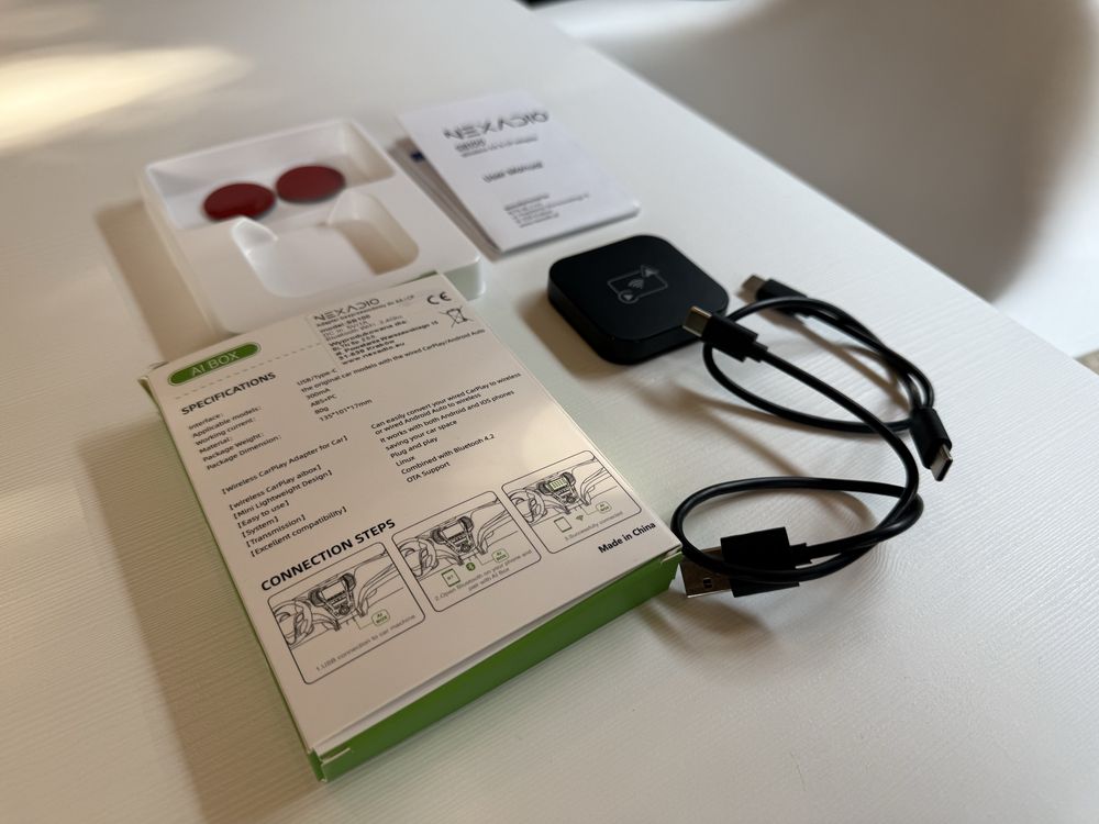 Nexadio SB100 Carplay, Android Auto wireless adapter