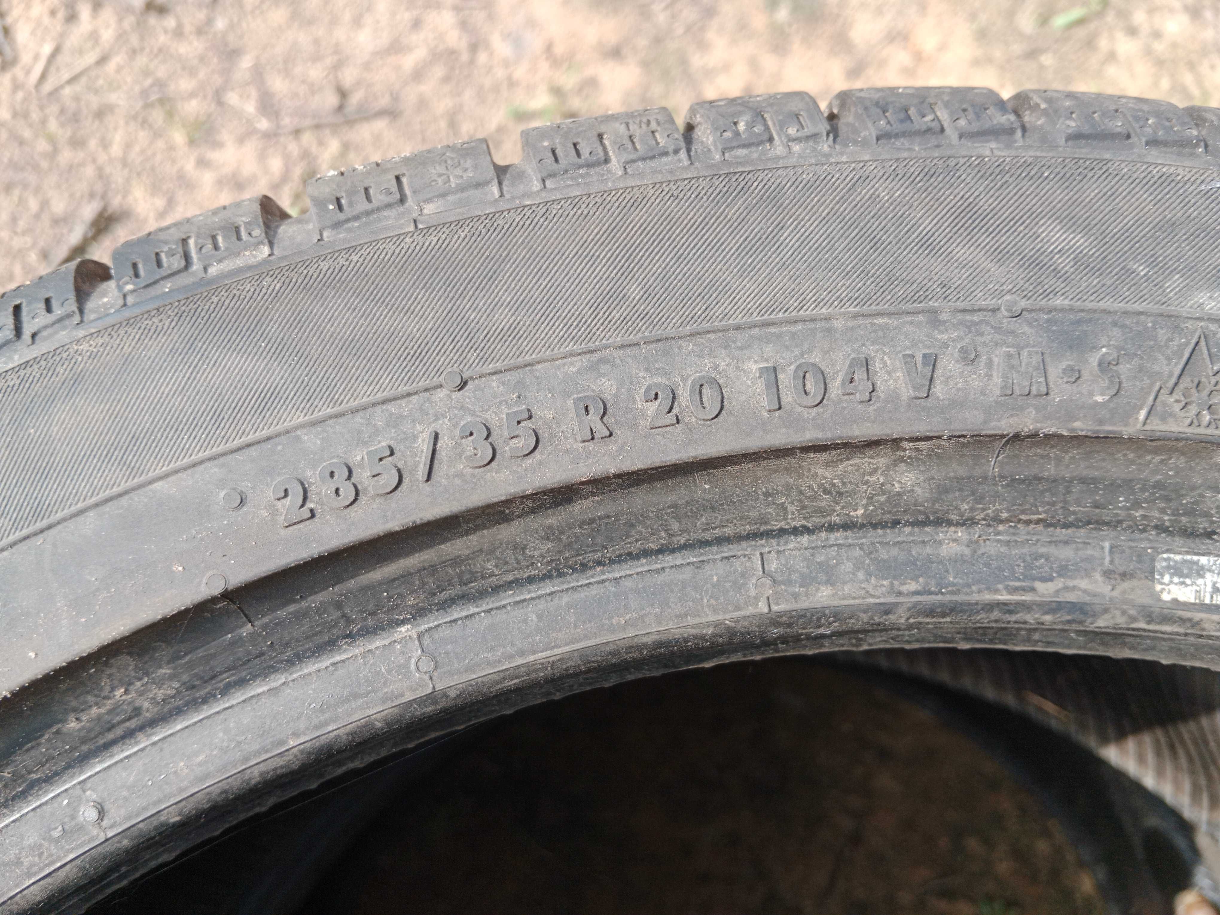 Opona używana 285/35R20 Continental ContiWinterContact TS830P MO 1szt.