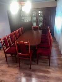 Stół do jadalni, salonu i 12 krzeseł