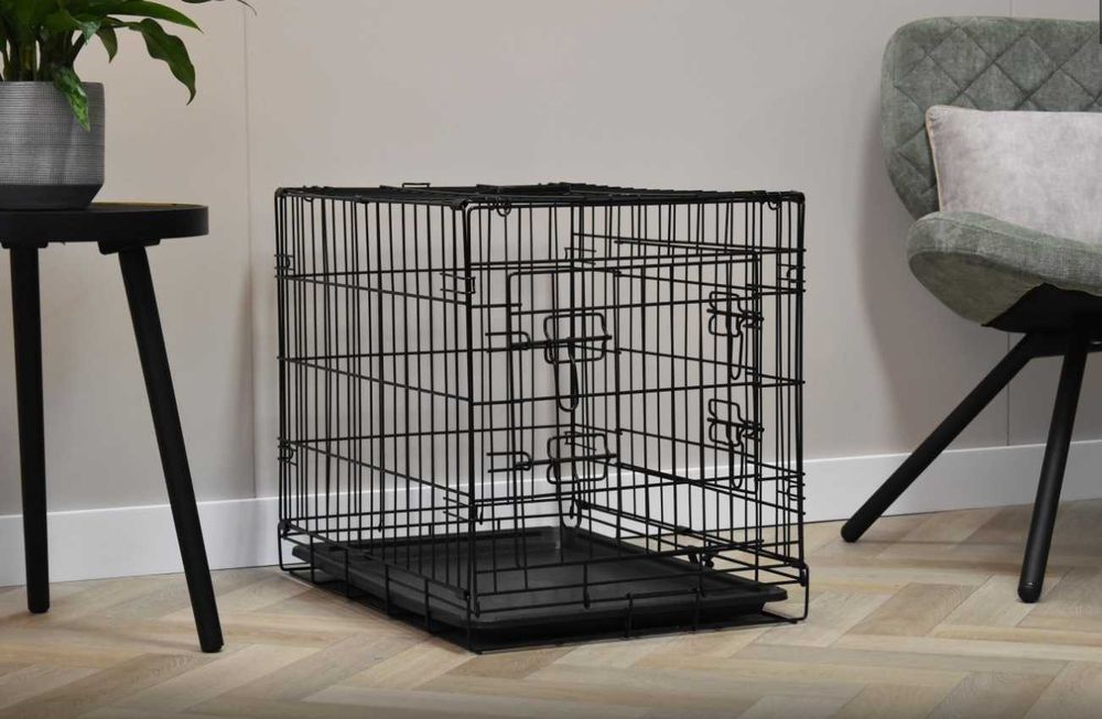 Klatka dla psa NOWA kennelowa zamykana składana z 2 wejściami 63CM