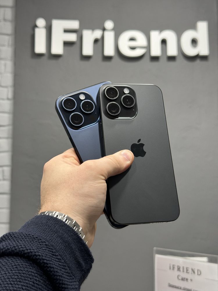 used  iPhone 15 pro max 512gb black, blue